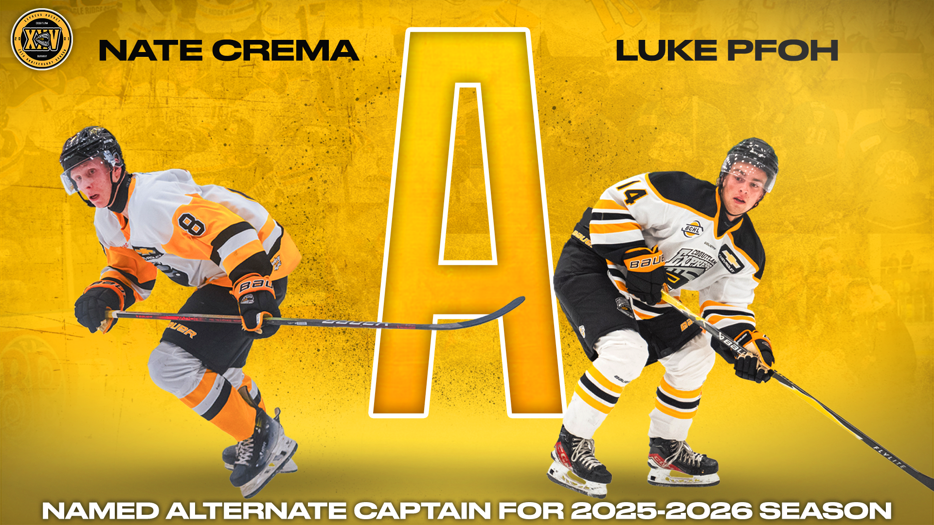 Express Name Nate Crema and Luke Pfoh Alternate Captains | Coquitlam ...